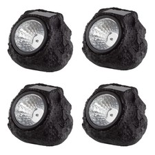 4-pack Weather Resistant Solar Rock Lights Outdoor Spot Lights 4-pack Weather Resistant Solar Rock Lights Outdoor Spot Lights
