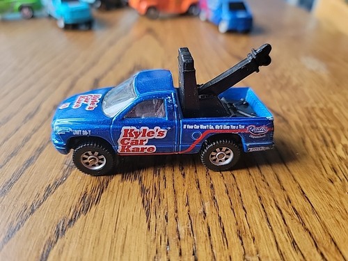 2002 TONKA MAISTO DODGE DAKOTA KYLE'S CAR KARE BLUE 1:64 DIECAST 3" TOW TRUCK - Picture 1 of 4
