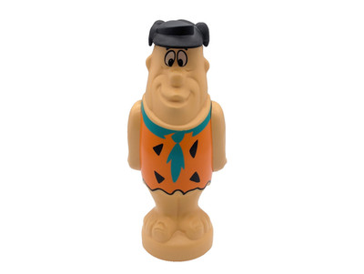 Fred Feuerstein Figur Shampoo Flasche Win Cosmetic 90er Retro Flintstones Leer