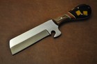 Custom Handemade Stainless Steel Bullcutter Knife Resin Handle With Cover 244 — photo 1