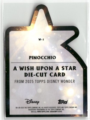 Topps クローム ディズニーワンダーウィッシュアポンスターダイカット 2025 TOPPS CHROME DISNEY WONDER WISH UPON A STAR TINKERBELL DIE