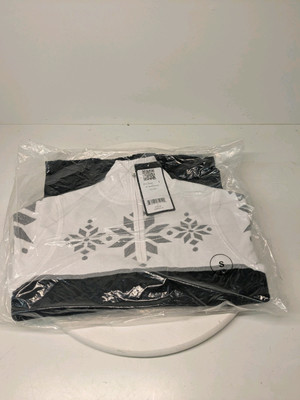 Nils 6018 Quinlan 1/4 Zip Sweater, Black/White/Sil, Size XL