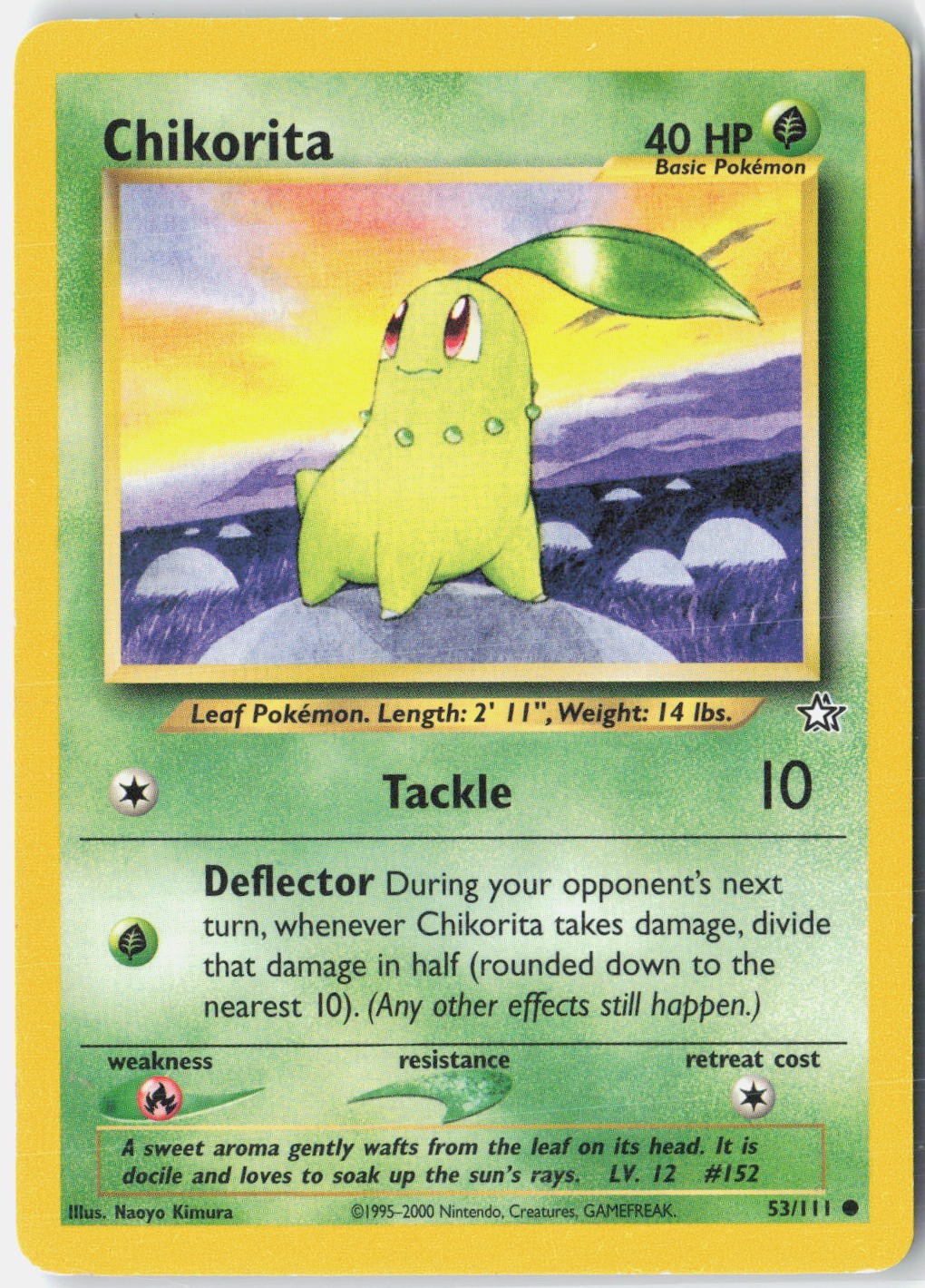 Chikorita (53) Neo Genesis 53/111 Pokemon Card Unlimited
