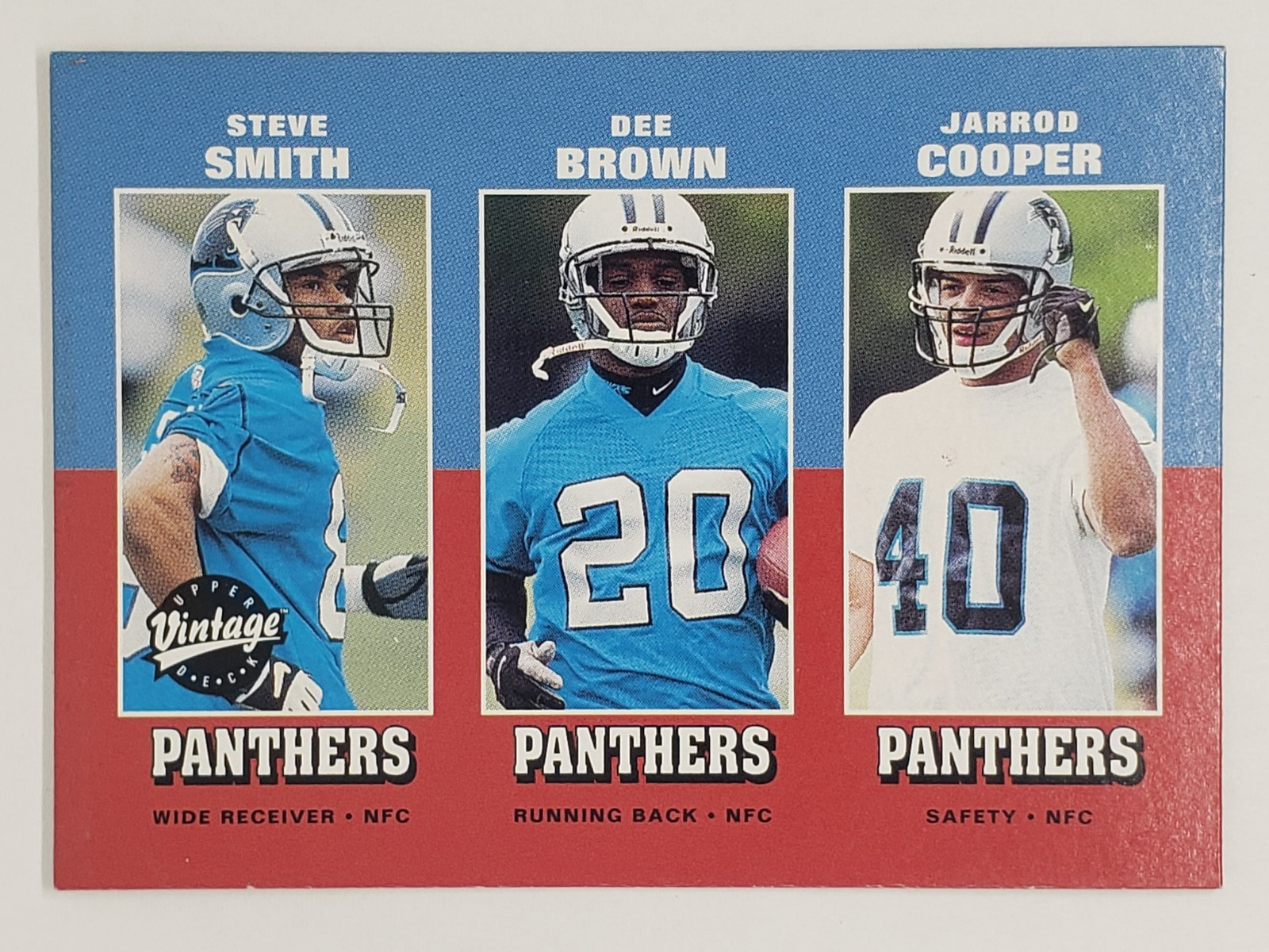 Steve Smith, Dee Brown, Jarrod Cooper 2001 Upper Deck Vintage #283 RC Panthers