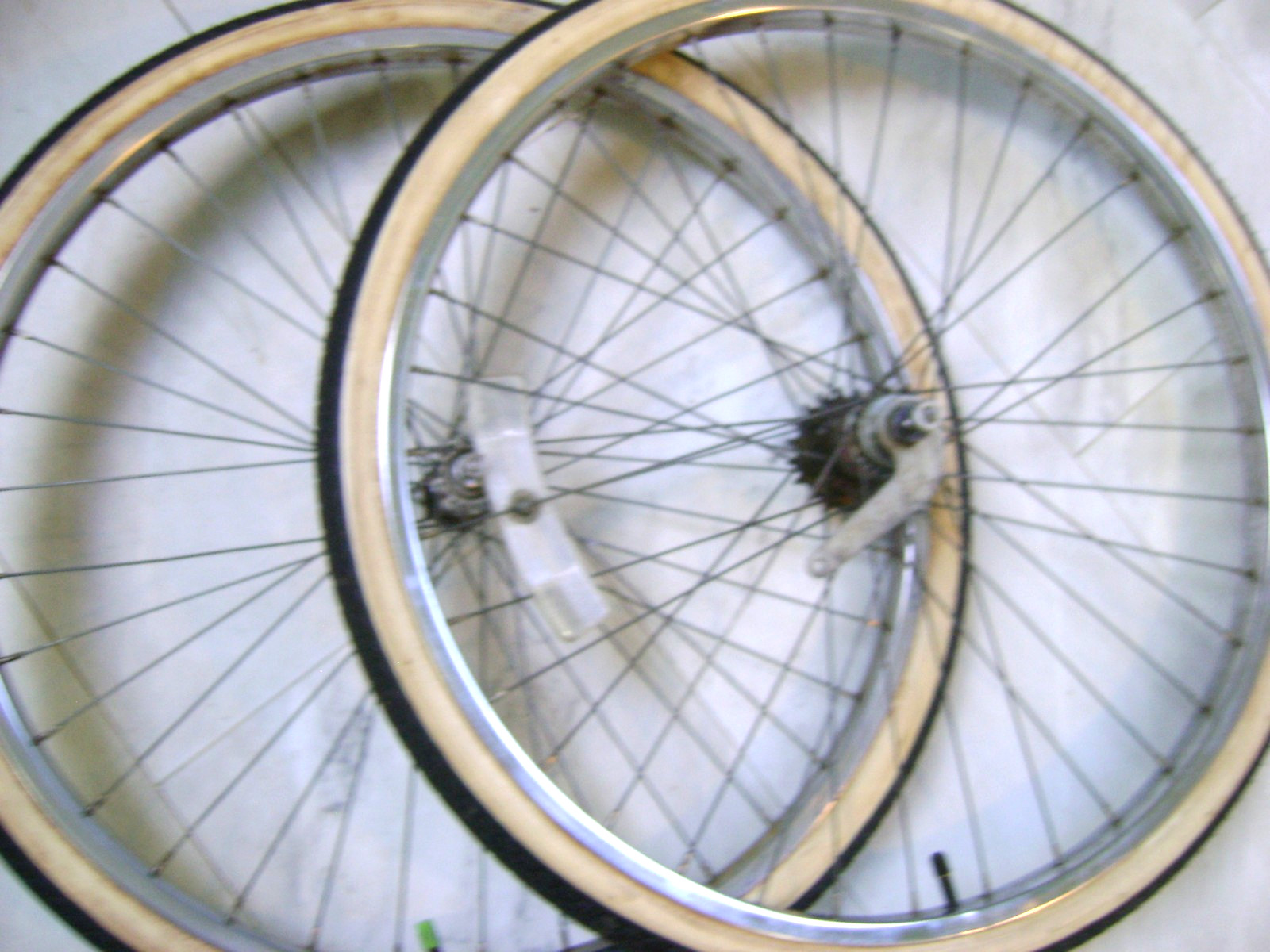 Pair, 26" Schwinn Bicycle, S-7 Side Stamped Chromed Wheels 1960/70s