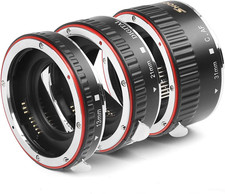 AF Auto Focus Macro Extension Tube Set EOS EF/EF-S Lens Close-Ups for Canon E...