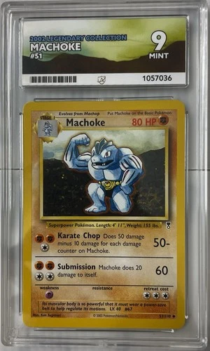 Machoke 51/110 ACE graded card
