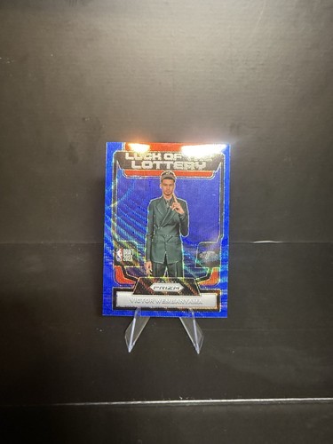 2023-24 Panini Prizm - Luck of the Lottery Victor Wembanyama #7 Blue Wave Prizm