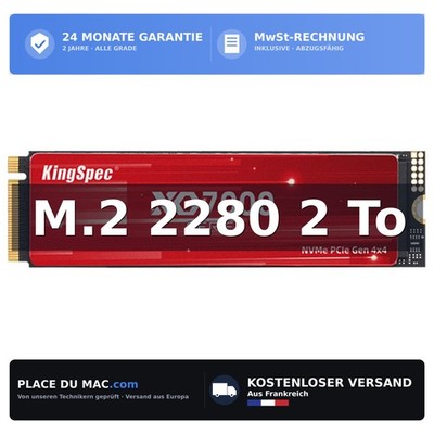 KingSpec XG7000-2TB M.2 NVMe 2280 SSD 2 TB