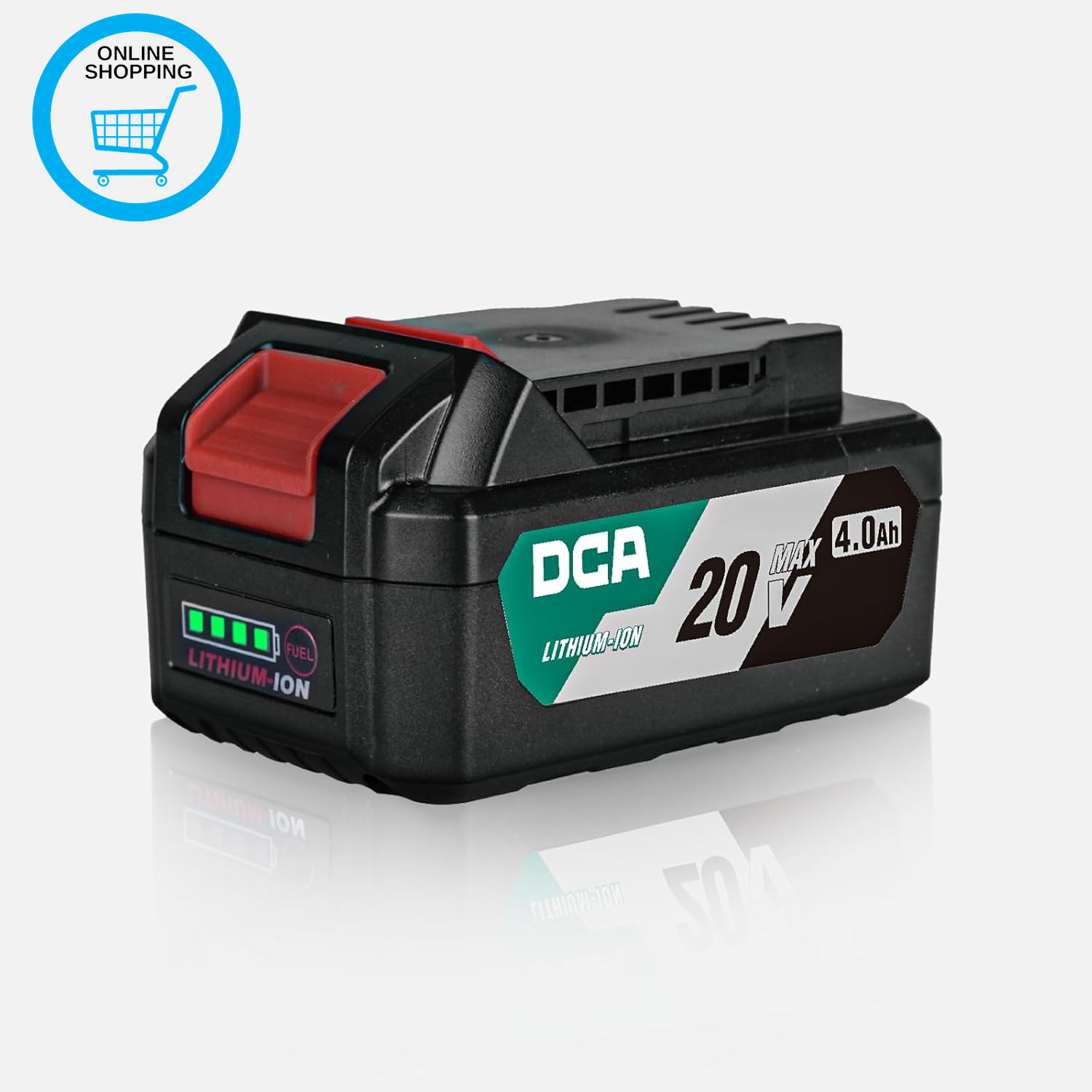 20V MAX Lithium-Ion Battery, 4.0Ah High Capacity Battery Pack Compactible 20V Co