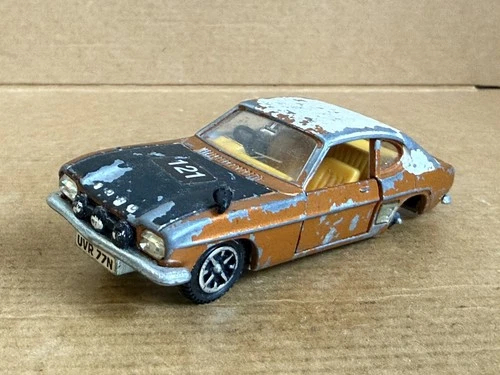 Dinky Toys Ford Capri Rally, No 213, Original, Copper, Spares Or Repairs, Resto.