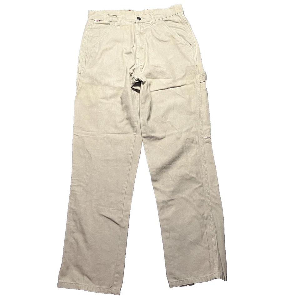 Pantalones de Trabajo CRAFTSMAN Para Hombre 30x33 Lona Carpintero Utilitario Pantalón Caqui Usados en Excelente Condición Pesados Foto 2 de 4