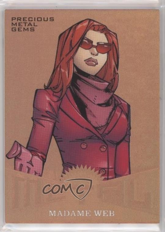 2017 Fleer Ultra Marvel Spider-Man Metal PMG Bronze 33/199 Madame Web #MM3 c9a