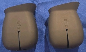 Pair of Black Arlo Pro Protective Camera Covers