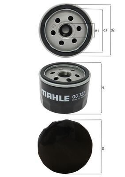 ÖLfilter Knecht Oc 727 Anschraubfilter FüR Renault Opel Nissan Suzuki Dacia X70-image