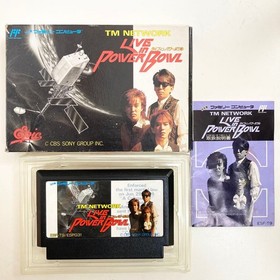TM NETWORK Live in Power Bowl W/Box Manual Famicom FC Retro Used Game NTSC-J JP