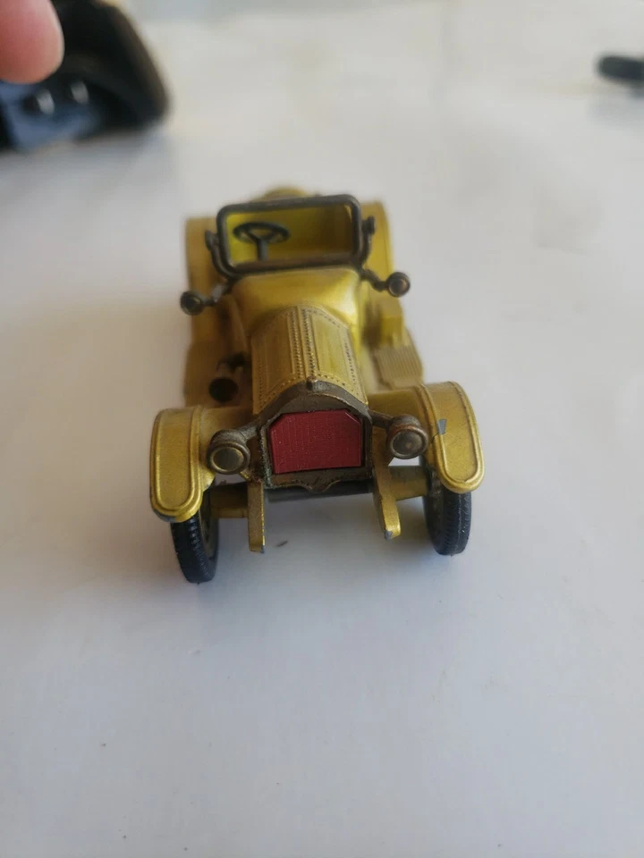 Vintage Matchbox Models of Yesteryear 1913 Cadillac. No Y-6. Antifreeze Yellow. - Image 4 of 4