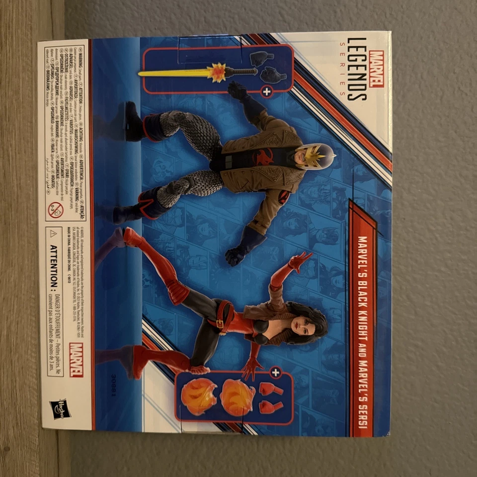 Marvel Legends Marvel's Black Knight Marvel's Sersi, figuras de acción de 6”—paquete de dos Foto 2 de 2