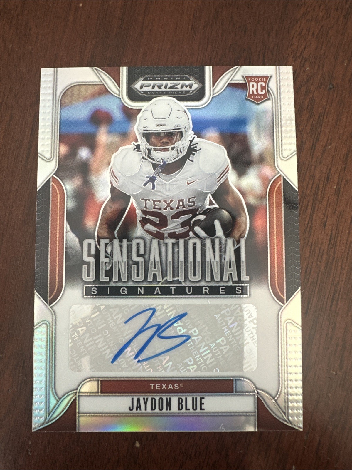 2025 Panini Prizm Draft Picks Jaydon Blue - SilverSensational Signatures RC AUTO