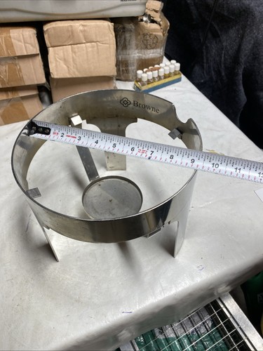 Browne Hot Beverage Dispenser Stand Stainless Drink Chafer Coffee 9” Dia. 3 Lot - Picture 5 of 22