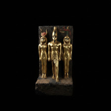 Antique Egyptian Antique King Menkaure Statue Goddess Hathor Stone Sculpture