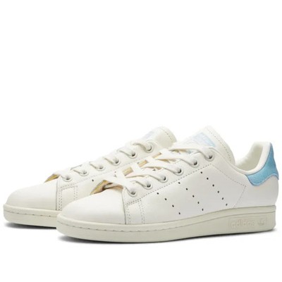 Adidas Originals Stan Smith Leather - UK 4 bis 6,5 - Weiß/Blau (HQ6813)