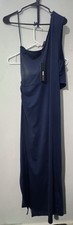 Fashion Nova Satin Drape One Shoulder Maxi Dress Size 1XL