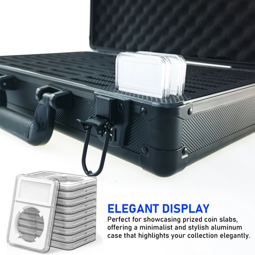 50 Slot Graded Coin Slab Storage Box Heavy-Duty Organizer Case for Collectors - Picture 4 of 15