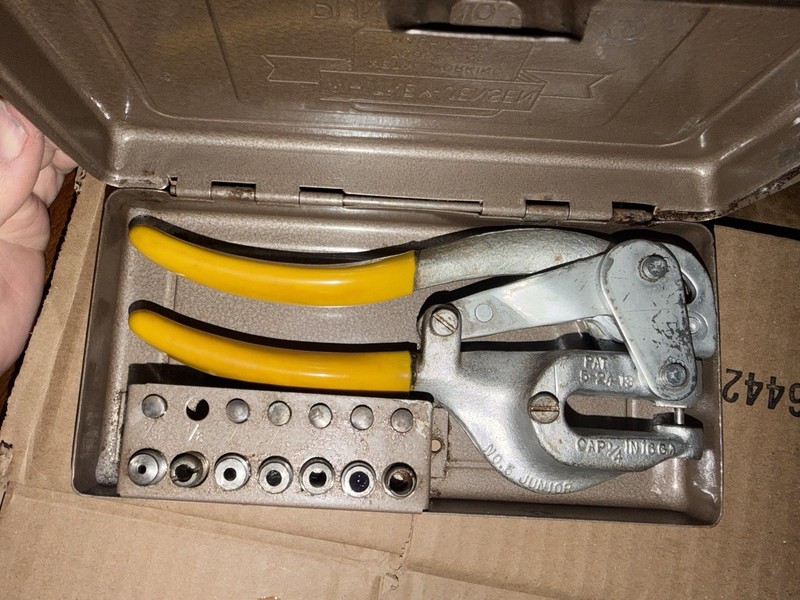 Vintage Whitney-Jensen No. 5 Jr. Hand Punch Kit