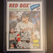 Topps Heritage 2026 Roman Anthony Boston Red Sox Rookie Base Set #86 Card