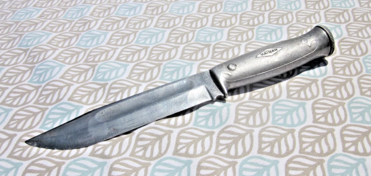 Ka Bar Fighting Knife In Collectible Vintage Factory Manufactured 