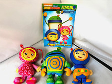 Nickelodeon Team UmiZoomi 7in Plush Lot Milli Geo Bot and Coloring Book unused