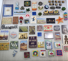 Vintage Lot Of 63 Refrigerator Magnets. National Advertising/ Other Brands 