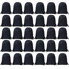 30 Pcs Drawstring Bags Bulk, Polyester Draw String Bags, Gym Sports Cinch Bag...