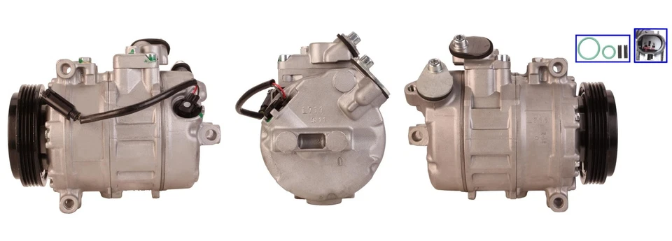 COMPRESSOR AIR CONDITIONING 51-0627 FOR BMW N62B36A 3.6L N62B40A 4.0L N62B44 - Image 2 of 4