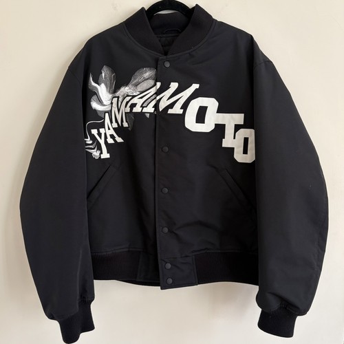 Y-3 Yohji Yamamoto 2024 Team Jacket Black Bomber Varsity Medium IR7105 Adidas