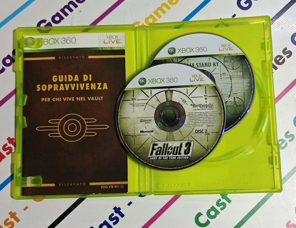 FALLOUT 3 GOTY XBOX 360 ITALIANO COME NUOVO COMPLETO GAME OF THE YEAR - Bild 3 von 4