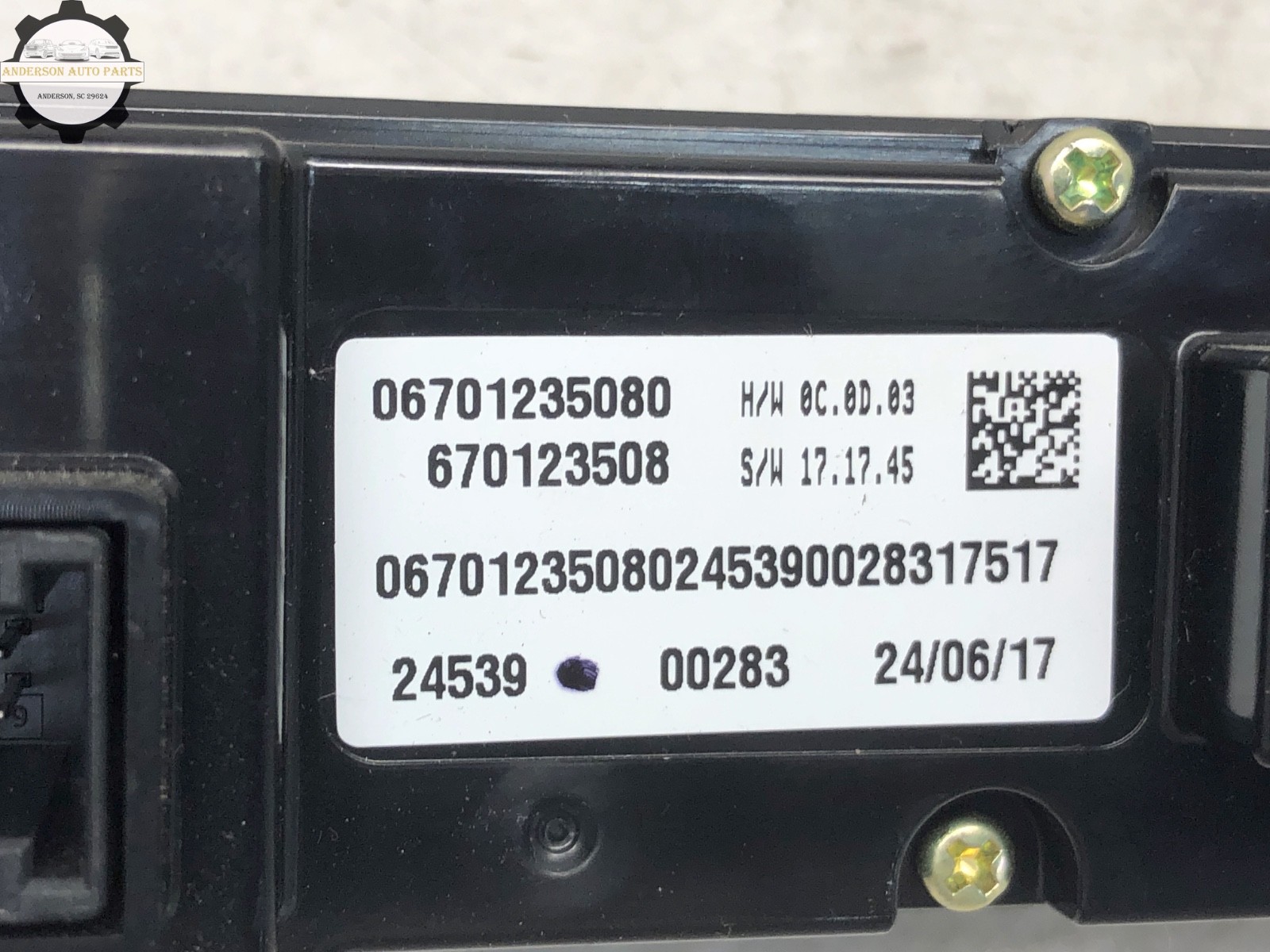 Maserati Levante 2017-2020 Climate control panel