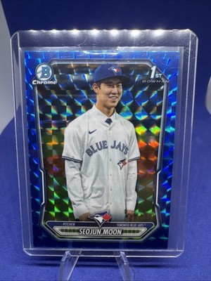 2026 Bowman Chrome Blue Geometric Refractor #BCP127 Seojun Moon 1st Rookie /150