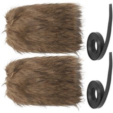 1 Set Viking Cosplay Fur Boot Covers Faux Fur Wrist Cuffs Furry Boot Covers Fur