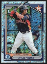 2024 Bowman Chrome Prospects Shimmer Refractor Miguel Palma #BCP-166 GS1-2