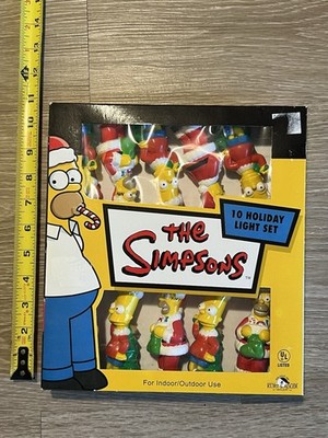The Simpsons 10 Light Holiday Light Set 20th Century Fox Kurt S. Adler 2003