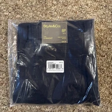 Style & Co. sz 8 Straight Leg Comfort Capri Pants NWT  Industrial Blue