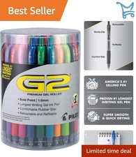 Gel Ink Pens Assorted Colors 1.0mm Bold Point Retractable Office School Journ...