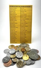 50 Different World Foreign Coins From 50 Different Countries. Plus Bonus!