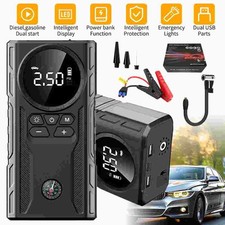 Car Jump Starter with Air Compressor 99800mAh Battery Jumper Box Charger Booster