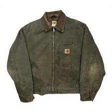 Made In USA Carhartt J97 Mos Detroit Jacket - XL Green Cotton