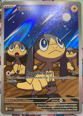 Pokemon Karte Eguana  MEG 143 Illustration Rare Mega-Entwicklung Deutsch NM