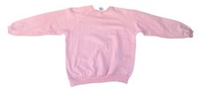 Vintage 90s Hanes Her Way Sweater Womens Size L L/S Cotton Blend Pink READ