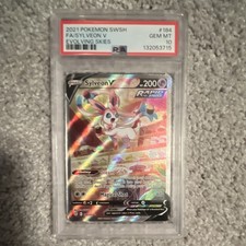 Pokemon 2021 Evolving Skies Sylveon V 184/203 Alt Full Art Holo PSA 10 on eBay